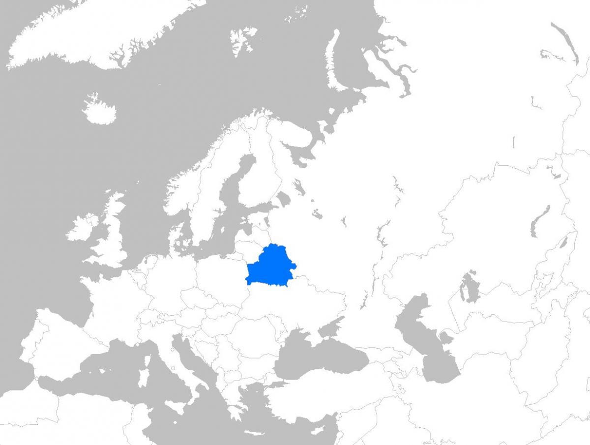 Χάρτης της Λευκορωσίας ευρώπη