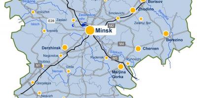 Μινσκ, Λευκορωσία χάρτης