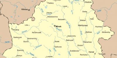 Χάρτης της λευκορωσίας